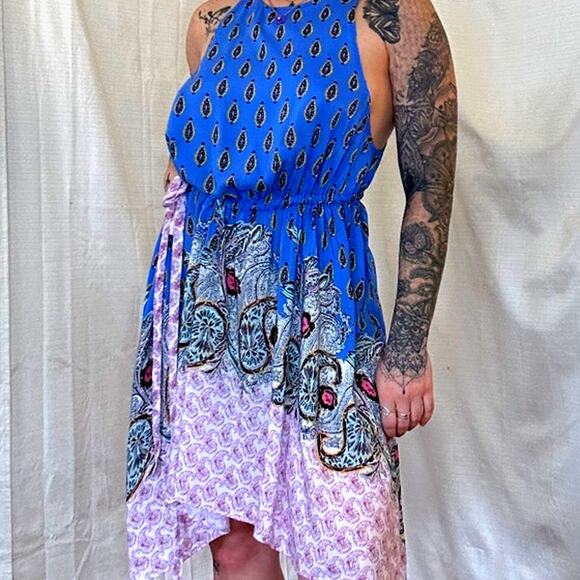 Intimately Free People Rendezvous Blue Paisley Slip Dress - Picture 5 of 6